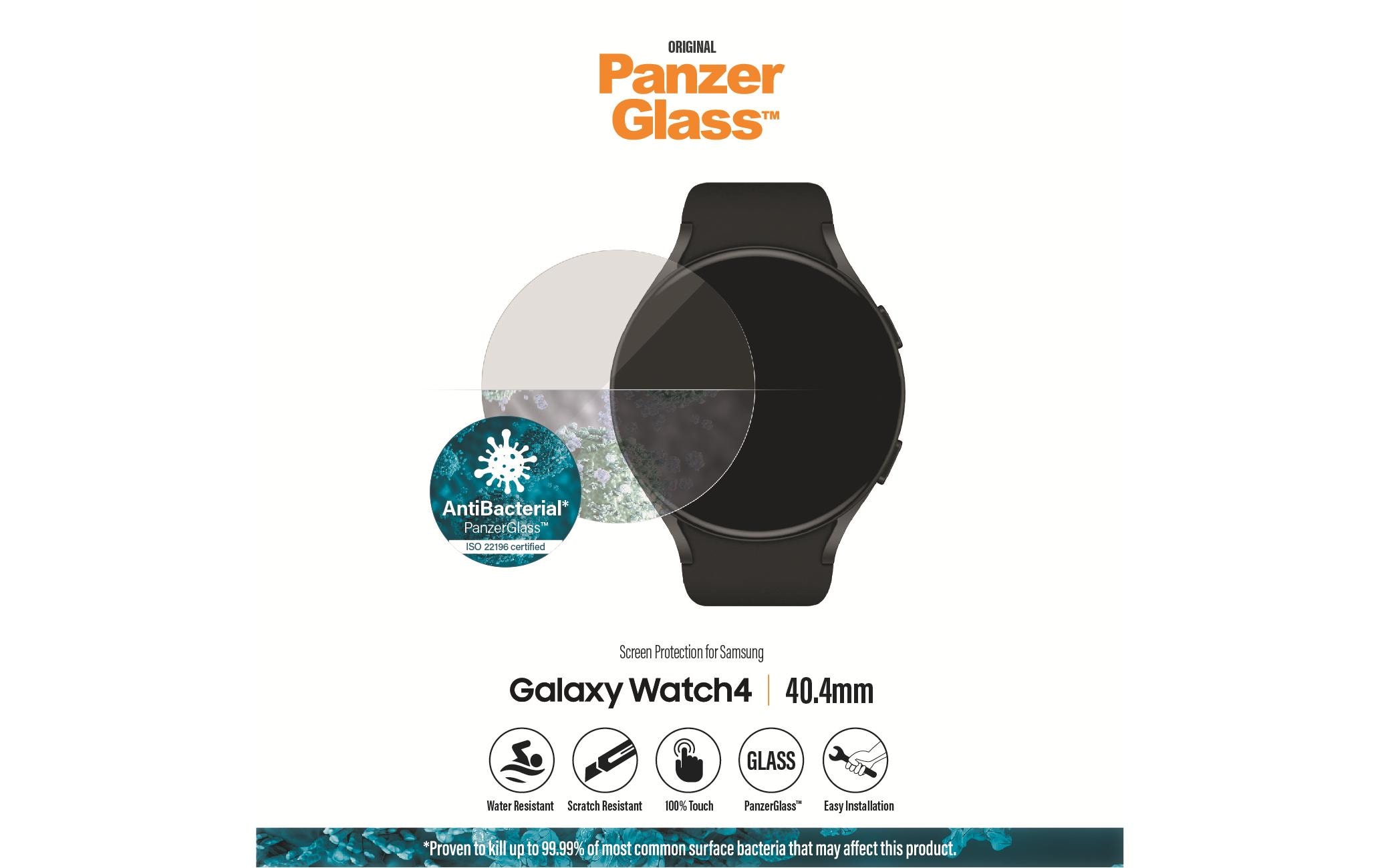 Panzerglass Displayschutz Samsung Galaxy Watch 4 (40.4 mm) Panzerglass Displayschutz Samsung Galaxy Watch 4 (40.4 mm)