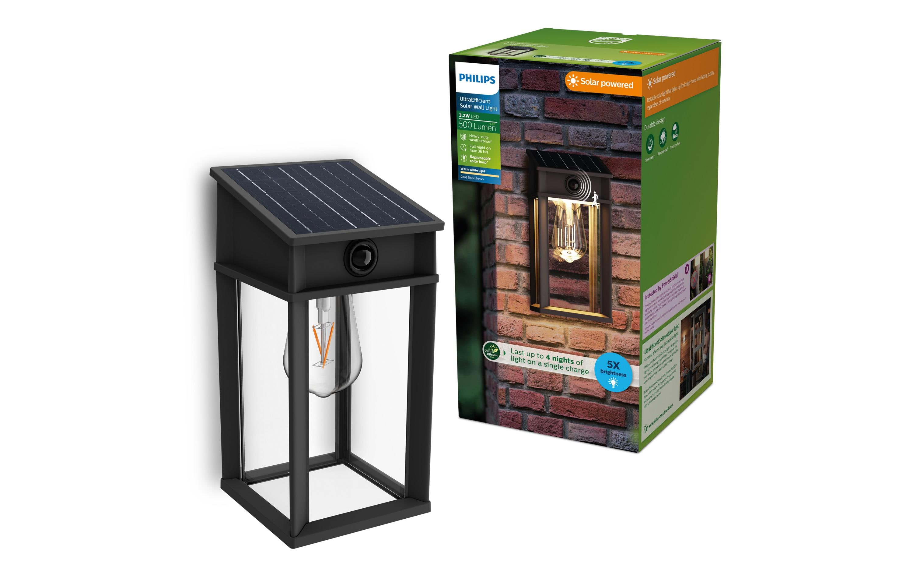 Philips Geri Wand Solar UE SQ 2700K anthrazit Philips Geri Wand Solar UE SQ 2700K anthrazit