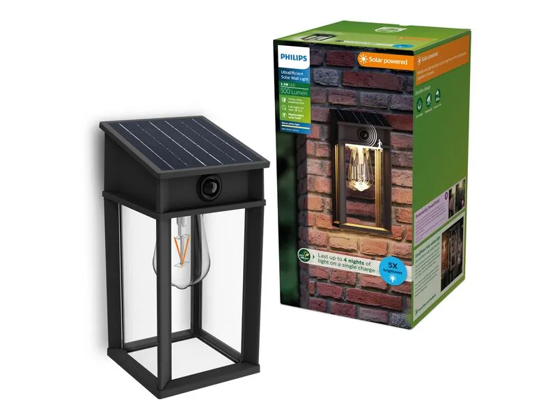 Philips Geri Wand Solar UE SQ 2700K anthrazit Philips Geri Wand Solar UE SQ 2700K anthrazit