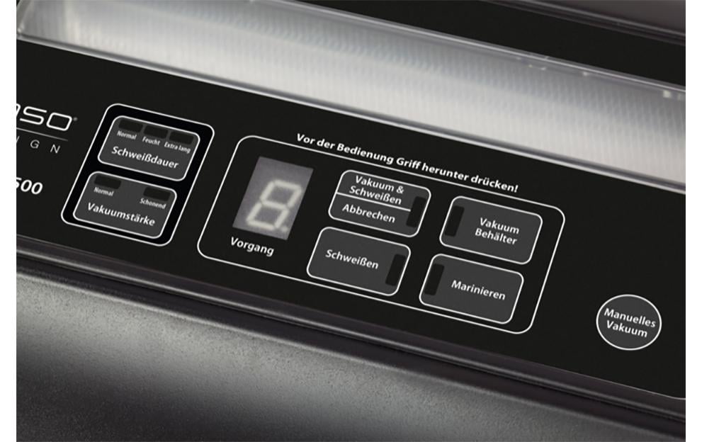 Caso Vakuumiergerät VastVac 500 Silber/Schwarz