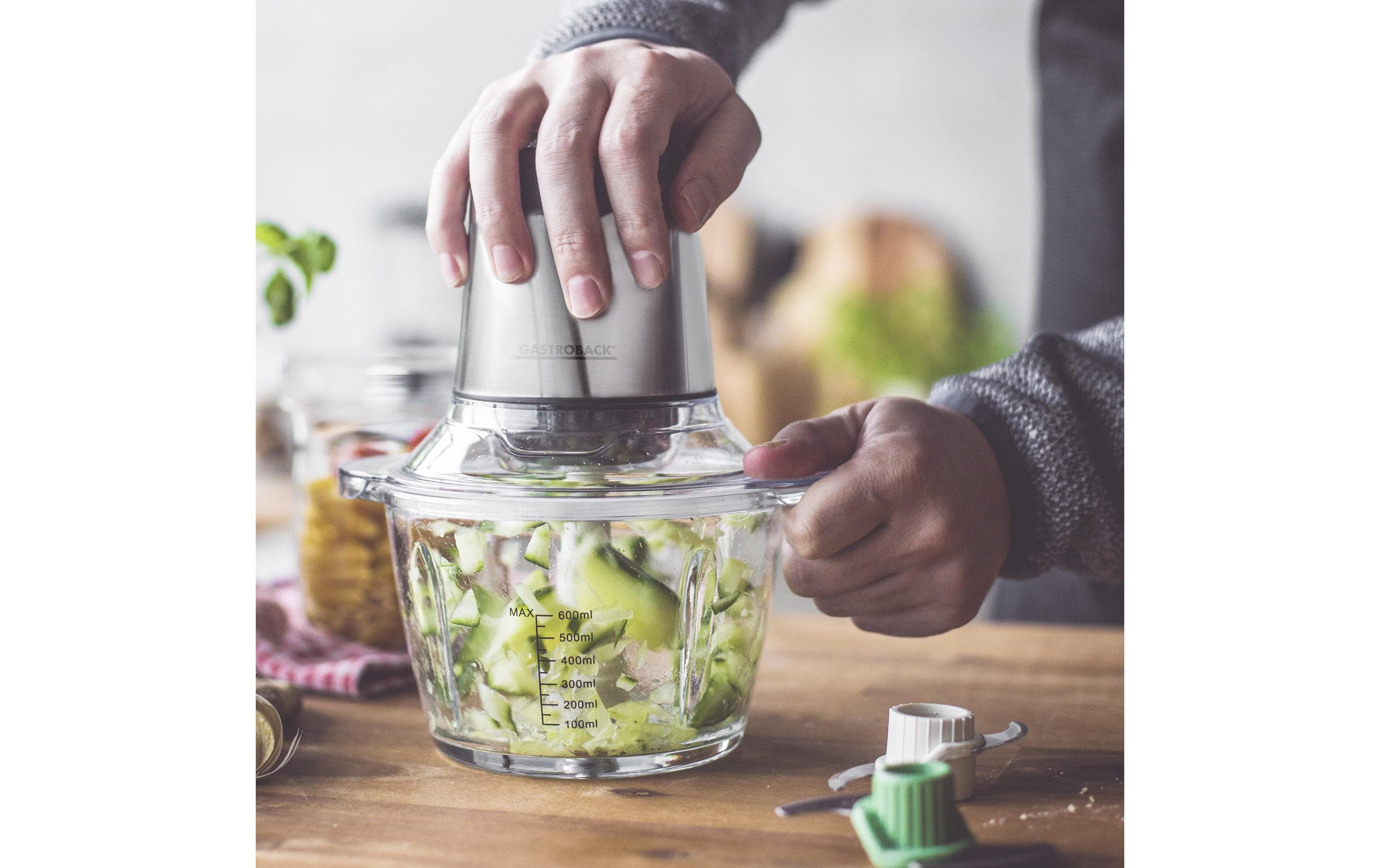 Gastroback Zerkleinerer Mini Chopper Plus Silber