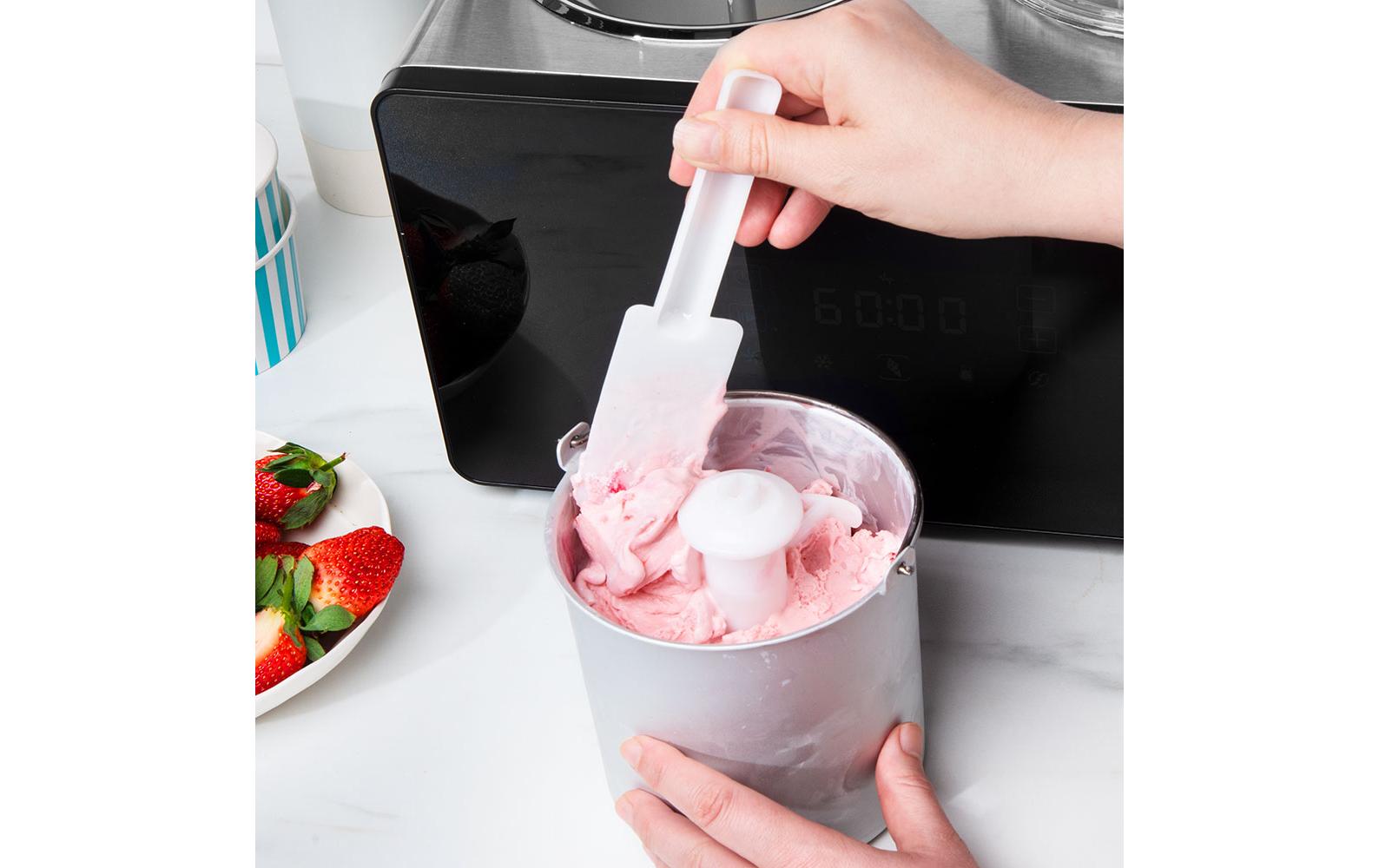 Gastroback Glacemaschine Advanced Control 1.5 l, Schwarz/Silber