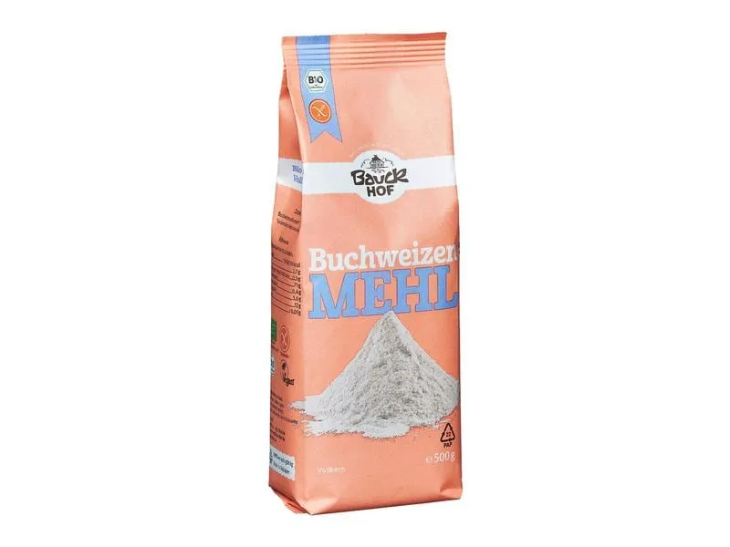 Bauck Mühle Bio Buchweizenmehl Vollkorn glutenfrei 500 g Bauck Mühle Bio Buchweizenmehl Vollkorn glutenfrei 500 g