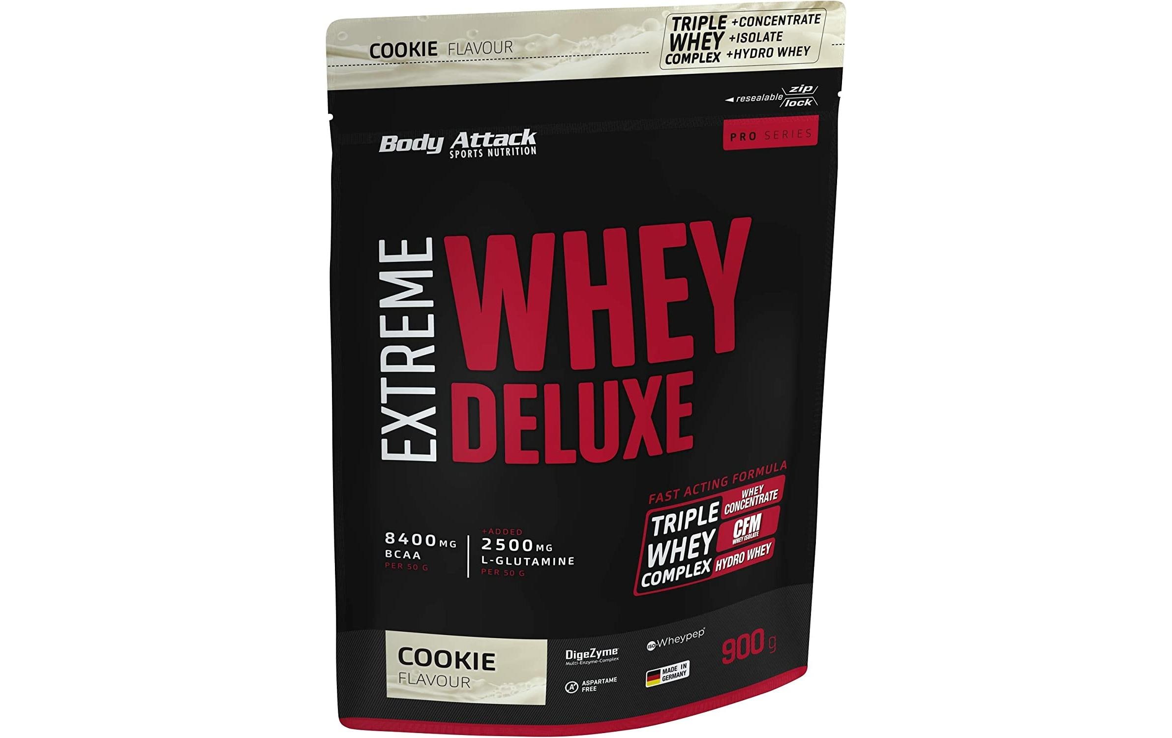 Body Attack Pulver Extreme Whey Deluxe Crème/Nougat 900 g