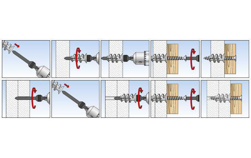 Fischer Gipskartondübel GK, 10 Stück
