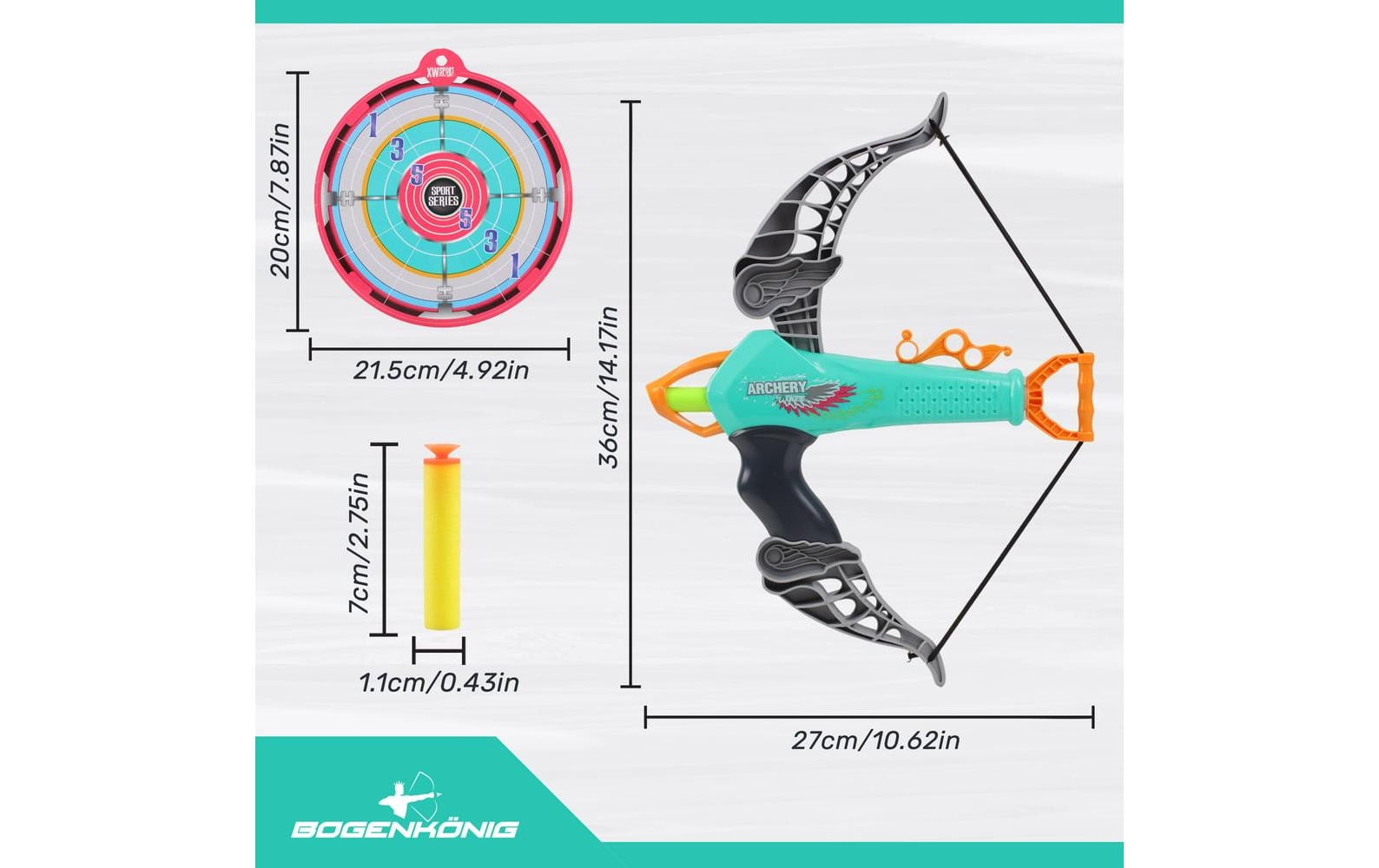 Bogenkönig Bogenschiess-Set 23-teilig