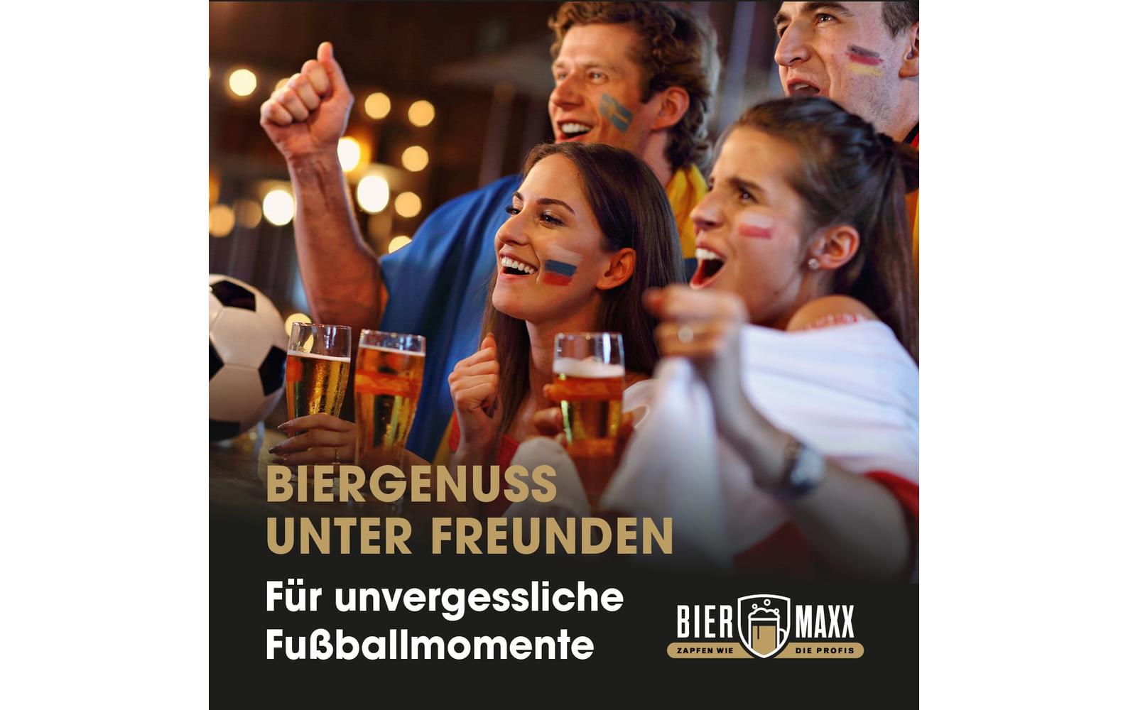 BIERmaxx Bierzapfanlage mit CO2-Kapsel Schwarz