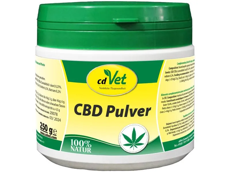 cdVet Hunde-Nahrungsergänzung CBD Pulver, 250 g cdVet Hunde-Nahrungsergänzung CBD Pulver, 250 g