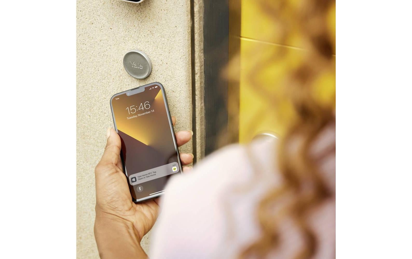 Yale Schloss Linus L2 Smart Lock, CH+EU-Zylinder, Silber