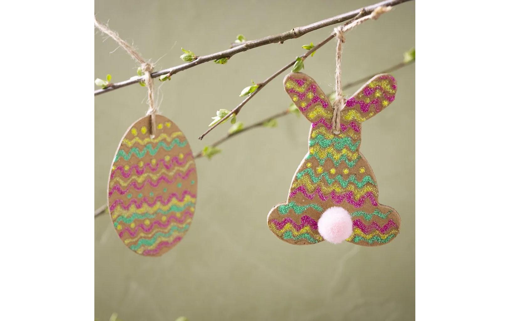 Creativ Company Bastelset Ei und Hase 1 Stück, Mehrfarbig