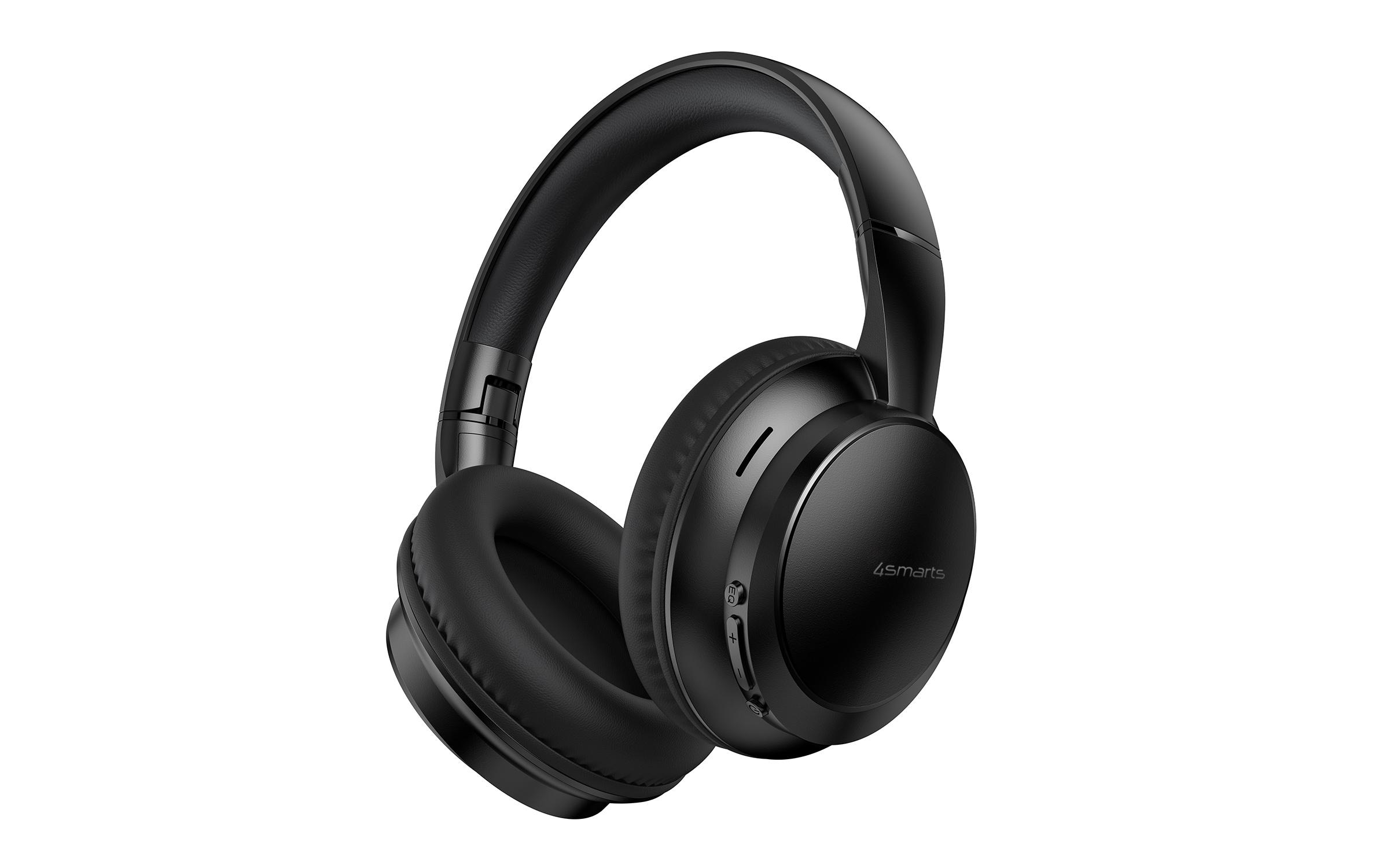 4smarts Over-Ear-Kopfhörer SkyBuds Wave Schwarz 4smarts Over-Ear-Kopfhörer SkyBuds Wave Schwarz