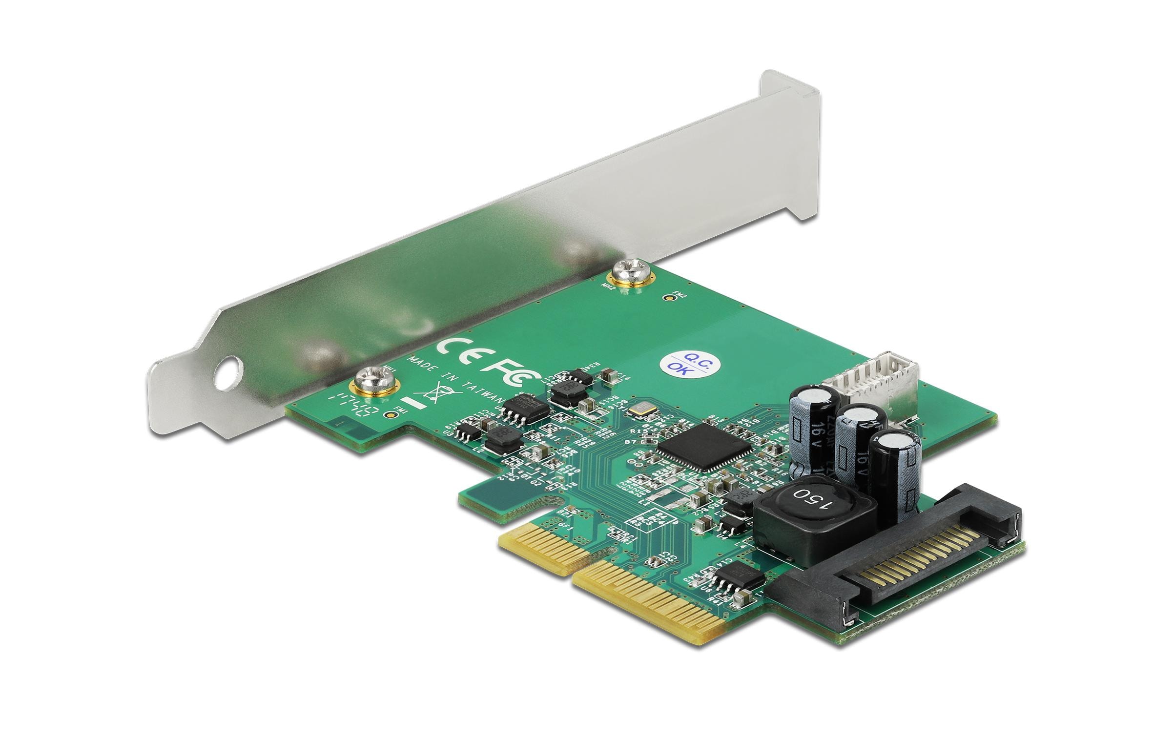 Delock PCI-Express-Karte 1x intern USB 3.2 Gen 2 Key B 20 Pin