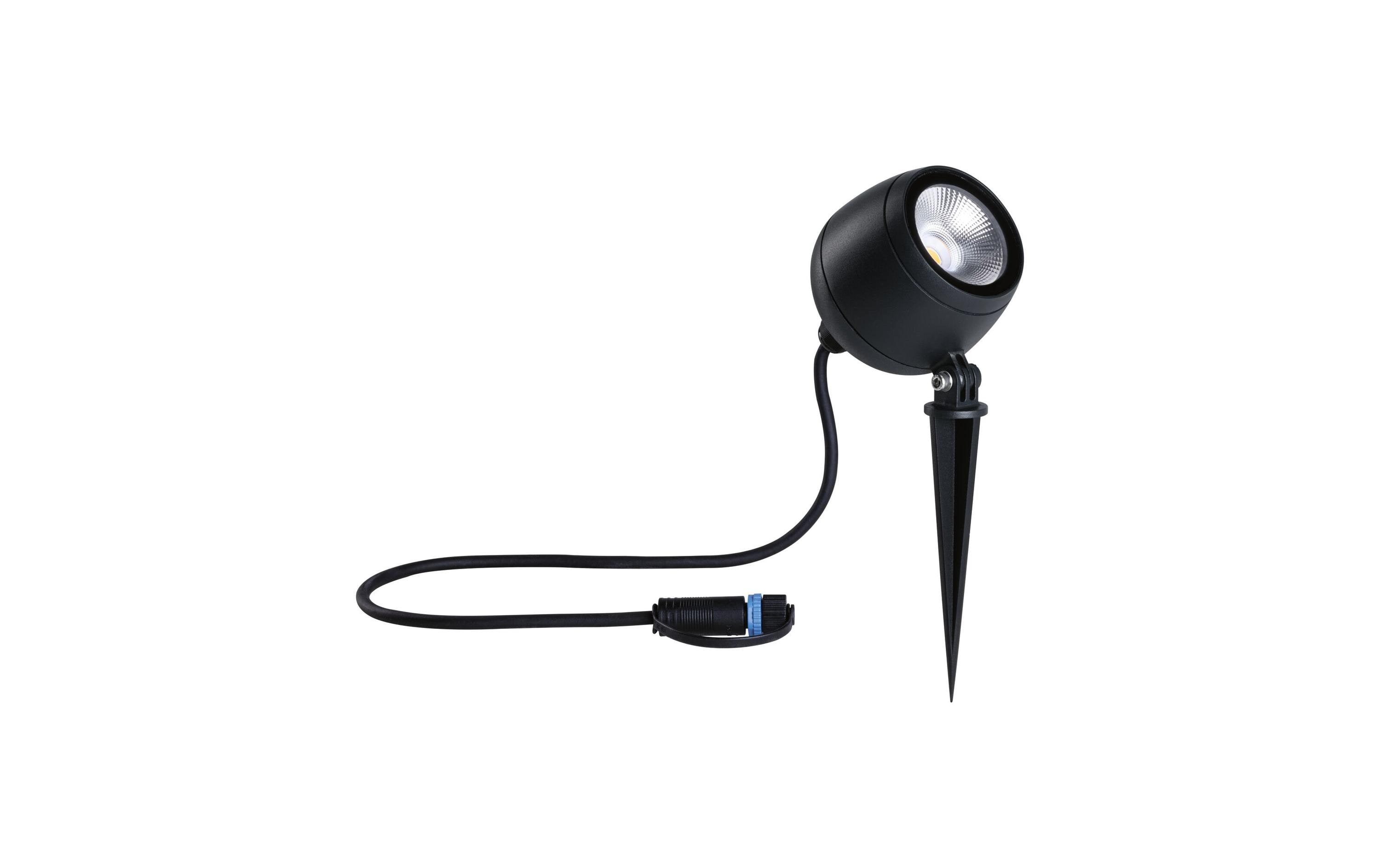 Paulmann Gartenspot Plug & Shine Kikolo, 60°, 3000K, 7.2W, Anthrazit
