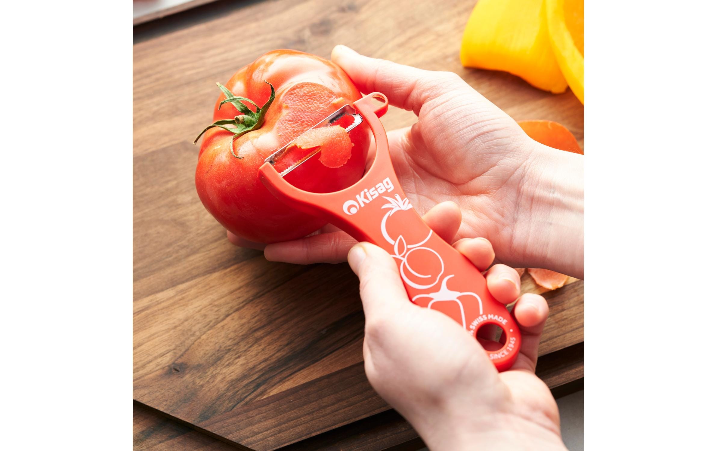 Kisag Sparschäler Universal Soft Skin Rot