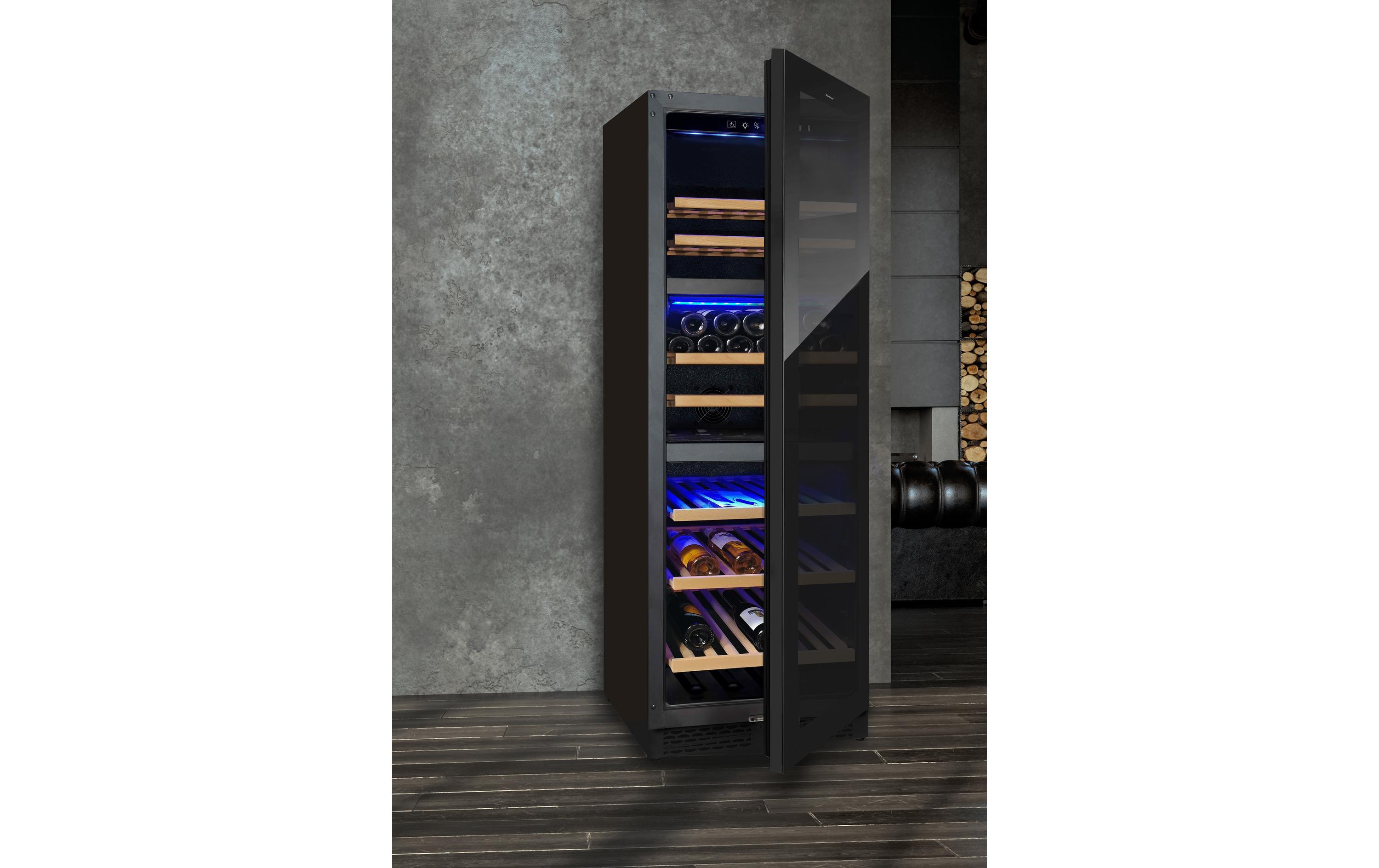 Trisa Weinklimaschrank 7745.6845 Schwarz, Rechts