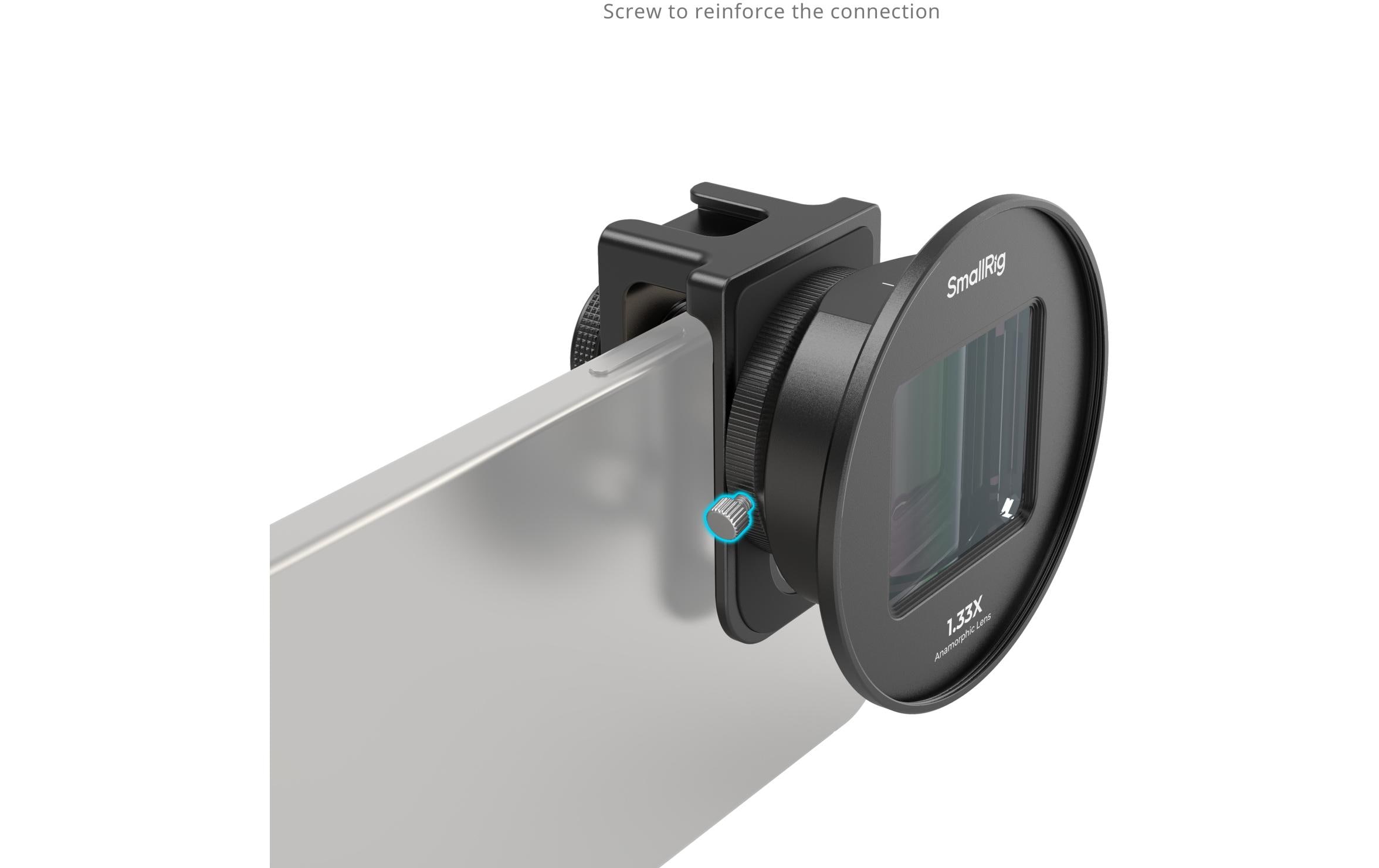 Smallrig 1.33x Anamorphotisches Objektiv für Mobiltelefone (T-Mount)