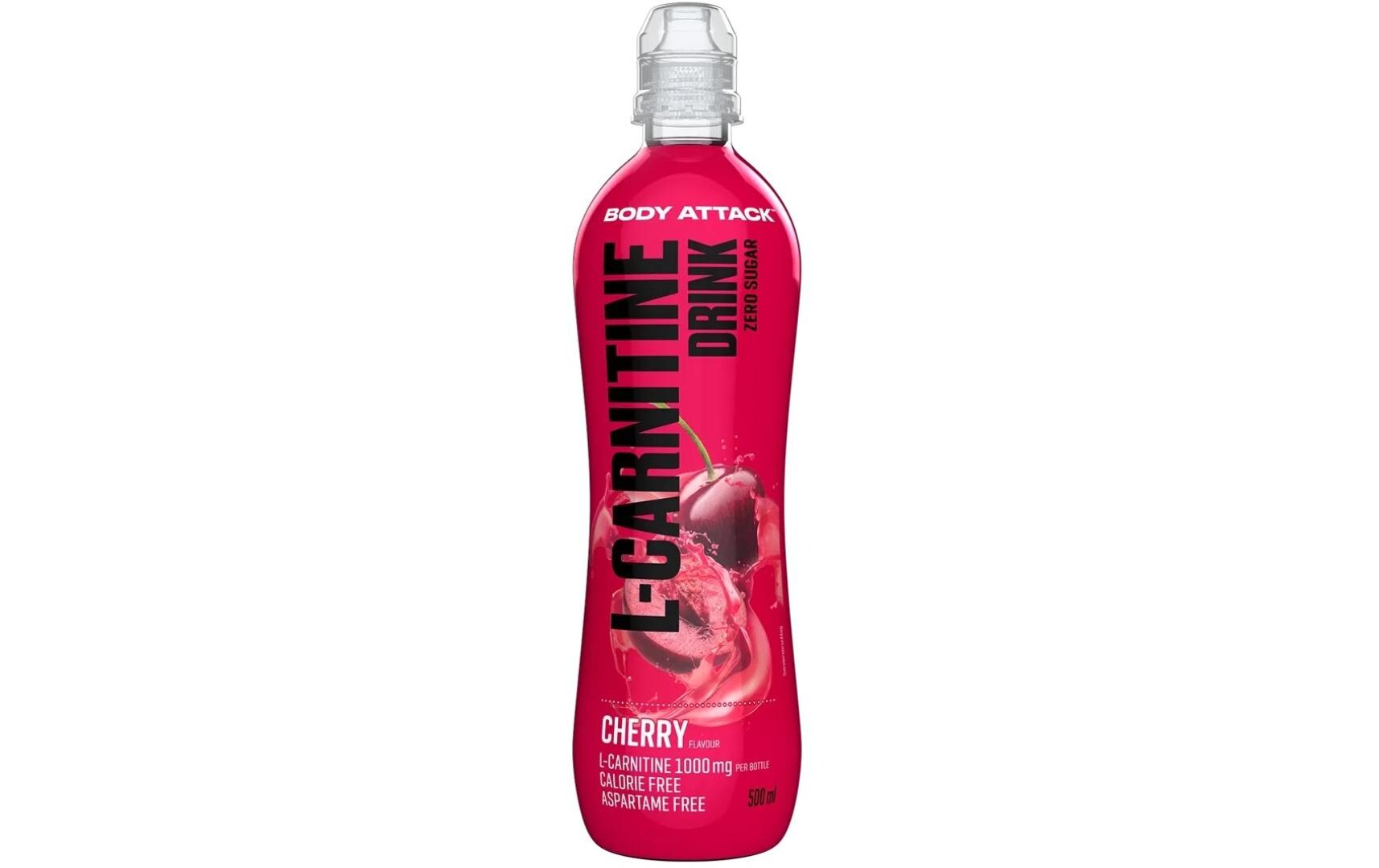 PowerFood One Body Attack L-Carnitine Drink Cherry, 18 x 500 ml