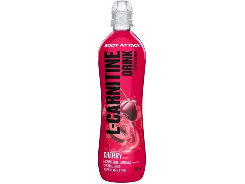PowerFood One Body Attack L-Carnitine Drink Cherry, 18 x 500 ml