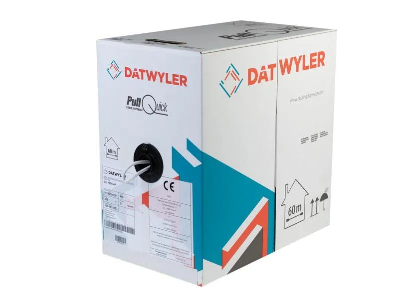 Dätwyler IT Infra Verlegekabel CU 7000 4P Home Cat 7, S/FTP, 305 m, Weiss Dätwyler IT Infra Verlegekabel CU 7000 4P Home Cat 7, S/FTP, 305 m, Weiss