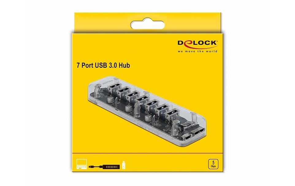 Delock USB-Hub 64088 USB 3.0 - 7x Typ-A
