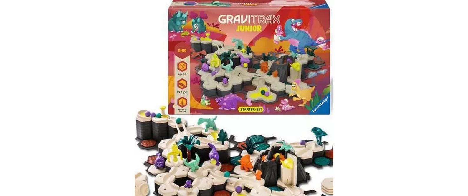 Ravensburger Kugelbahn GraviTrax Junior Starter-Set XXL Dino