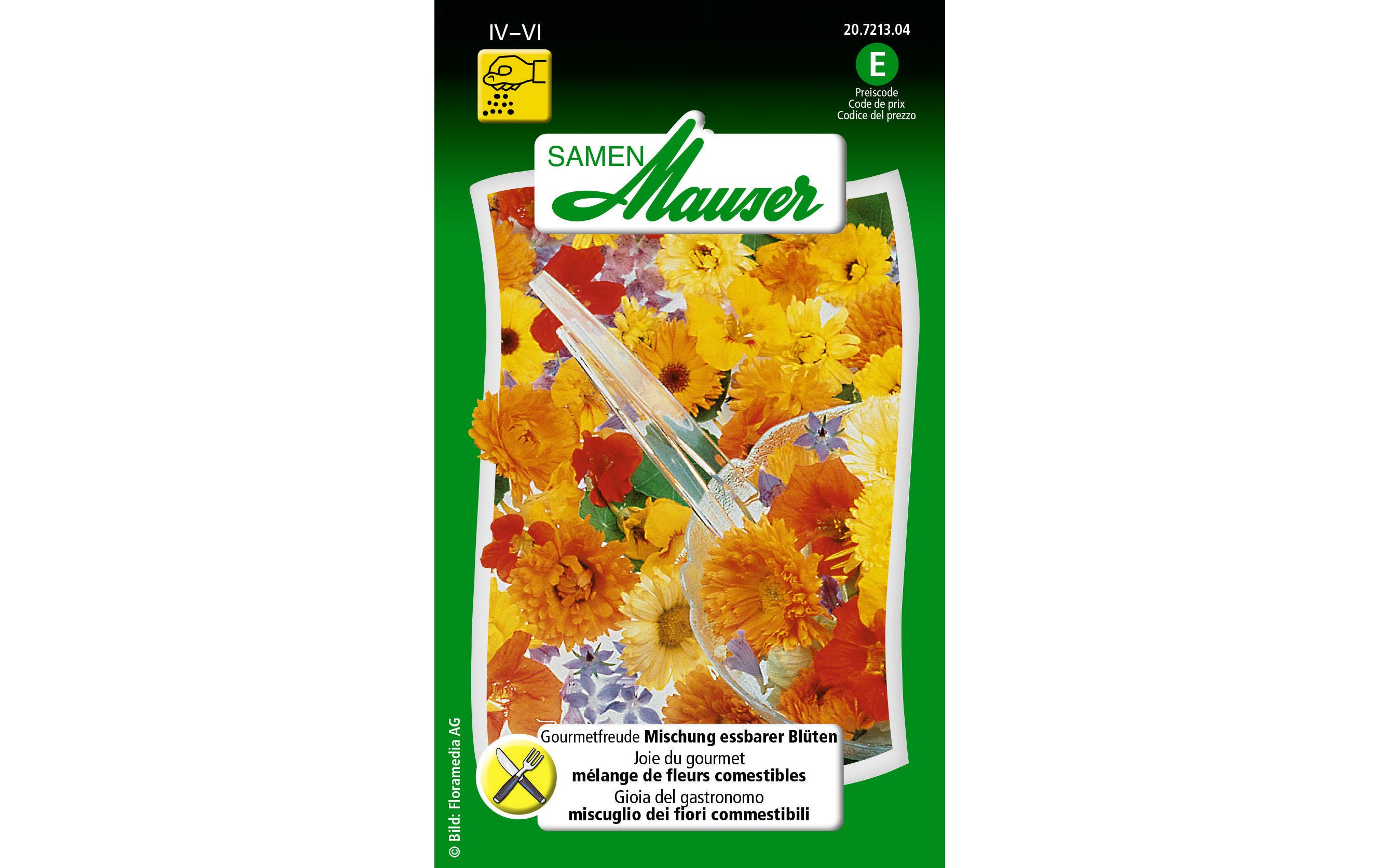 Samen Mauser Essbare Blüten Gourmetfreude