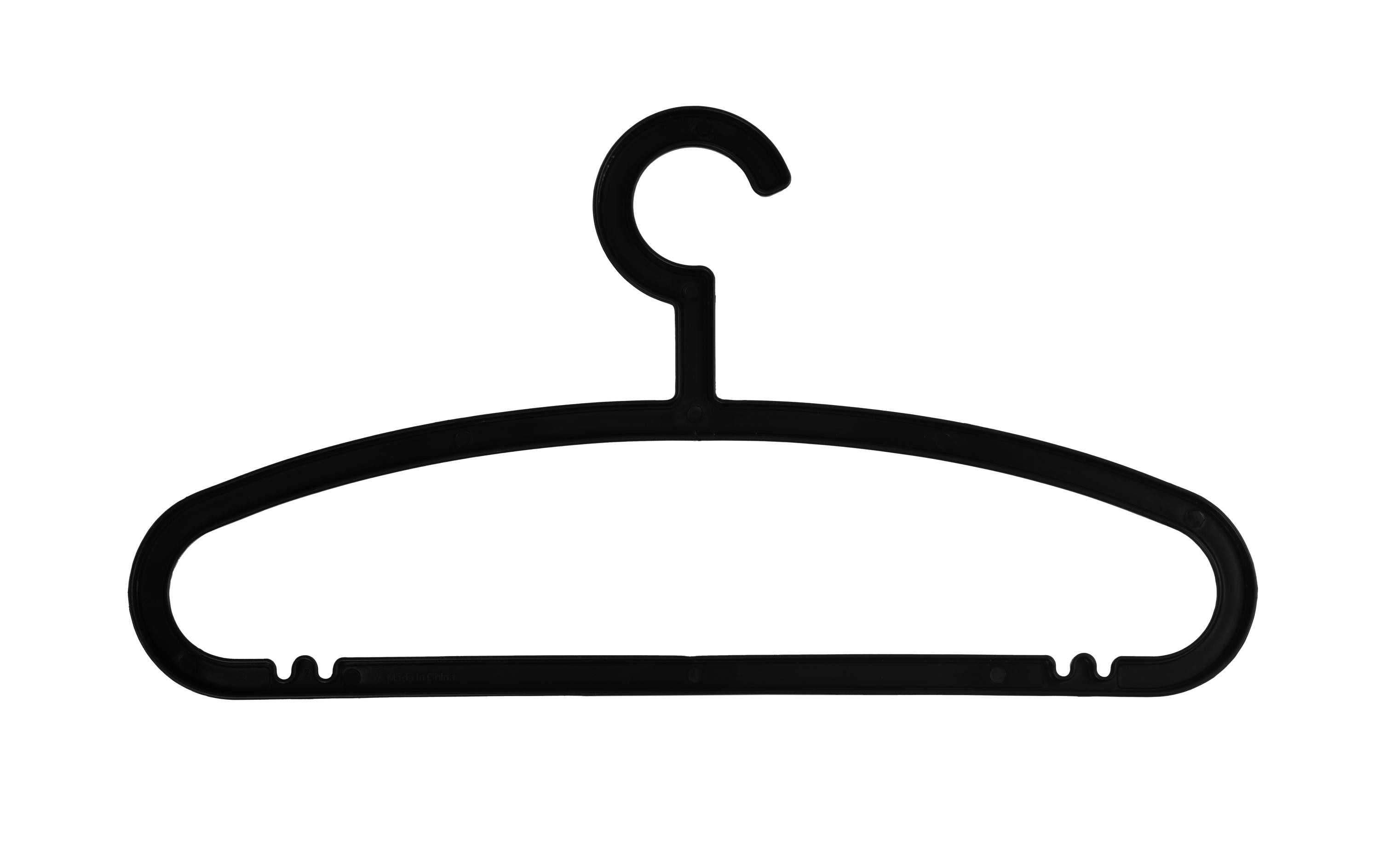 COCON Kleiderbügel 20 Stück, Schwarz