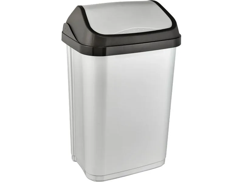 keeeper Abfalleimer Swantje 25 l, Schwingdeckel, light silver keeeper Abfalleimer Swantje 25 l, Schwingdeckel, light silver