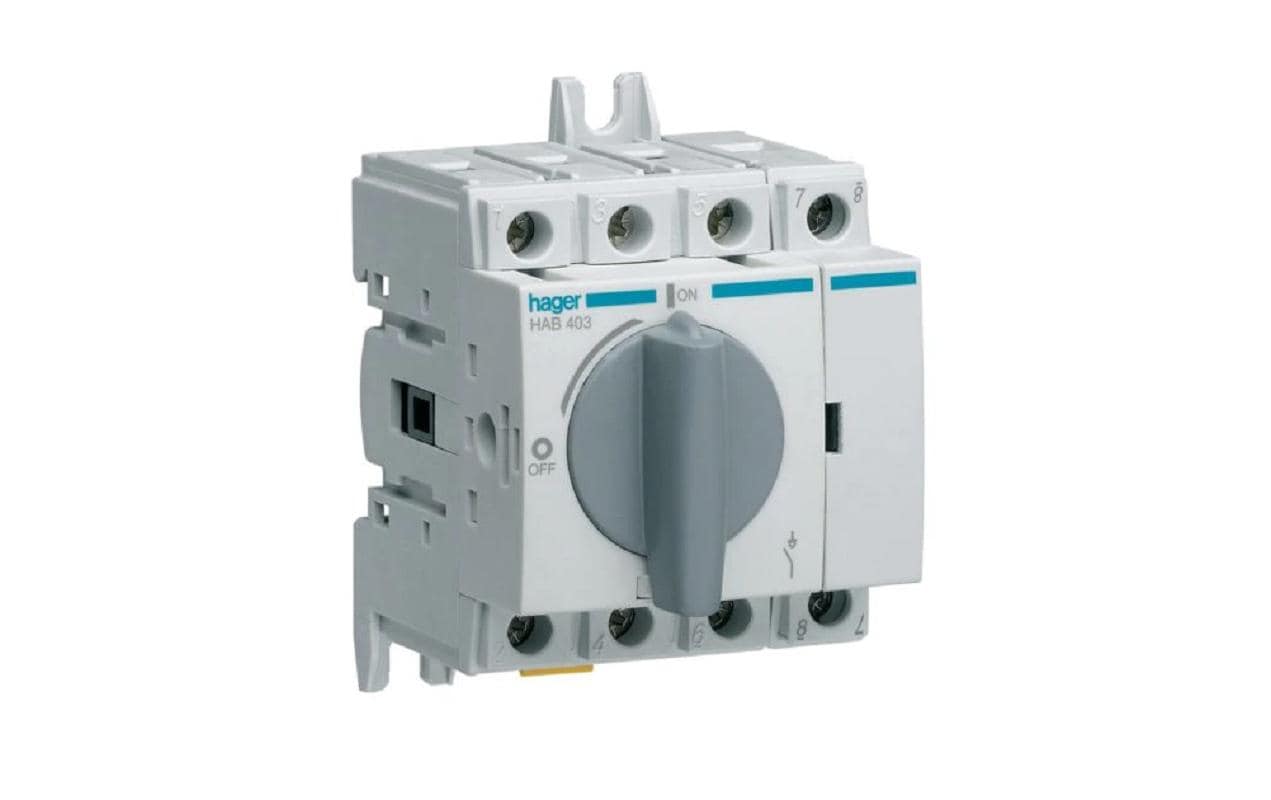 Hager Lasttrennschalter 4L 32A Hager Lasttrennschalter 4L 32A