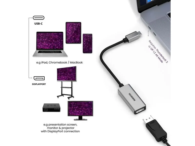 Marmitek Adapter Connect USB-C > DisplayPort