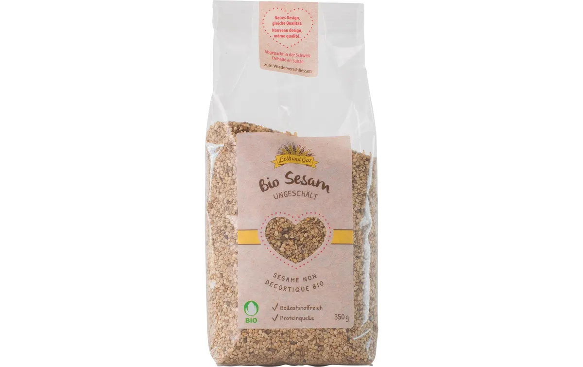 Leib und Gut Bio Sesam ungeschält 350 g Leib und Gut Bio Sesam ungeschält 350 g