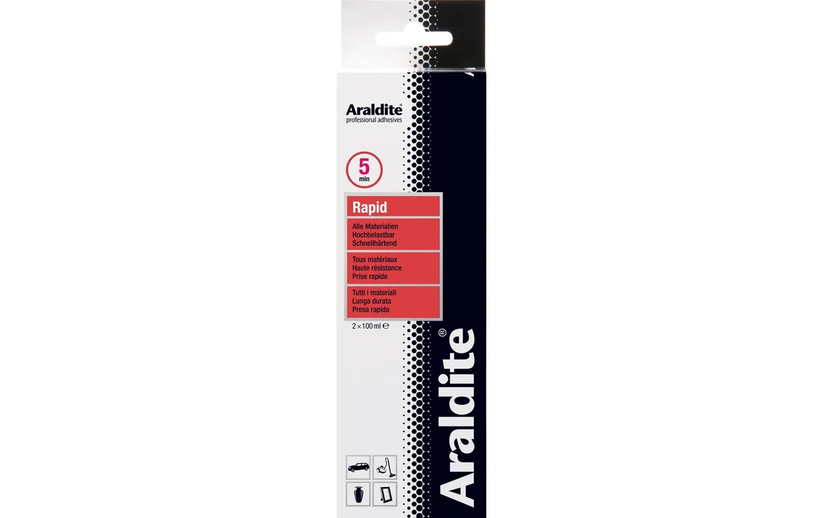 Araldite Zweikomponentenkleber Rapid 2 x 100 ml, Transparent Araldite Zweikomponentenkleber Rapid 2 x 100 ml, Transparent