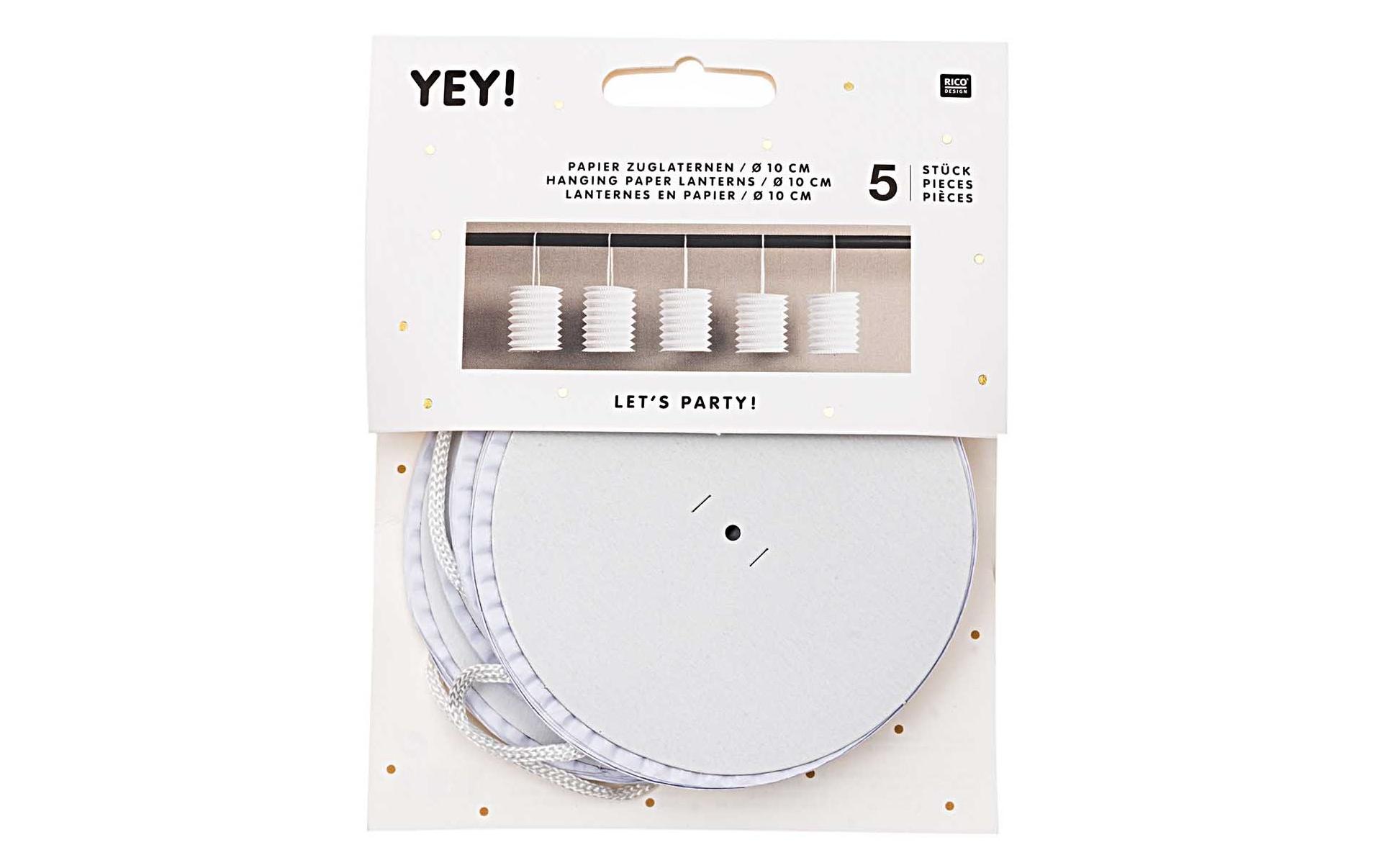 Rico Design Lampion 10 x 13 cm, Weiss Rico Design Lampion 10 x 13 cm, Weiss