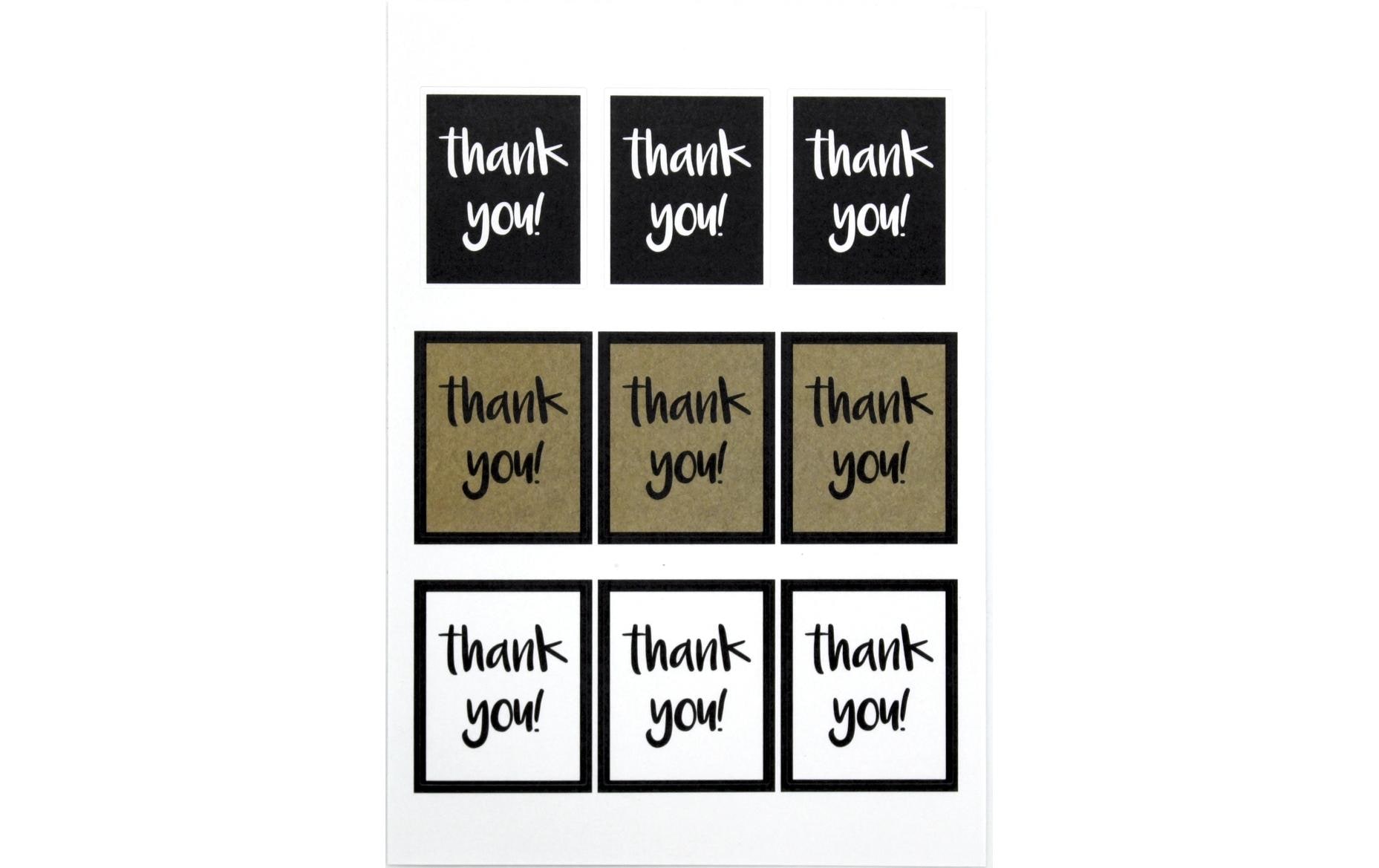 Artoz Motivsticker Thank you 6 Blatt