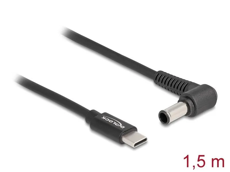 Delock Ladekabel USB-C zu Sony 6.0 x 4.3 mm Stecker 1.5 m Delock Ladekabel USB-C zu Sony 6.0 x 4.3 mm Stecker 1.5 m