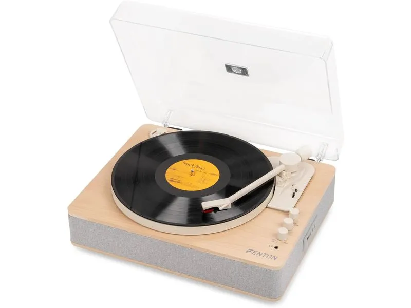 Fenton Plattenspieler mit Bluetooth RP162S Ahorn