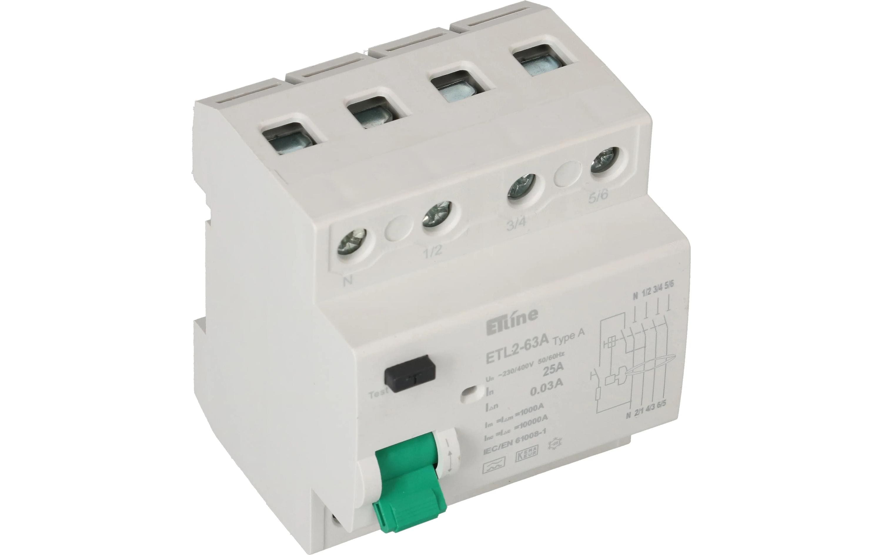 Max Hauri Build FI Schalter 3P+N 25 A