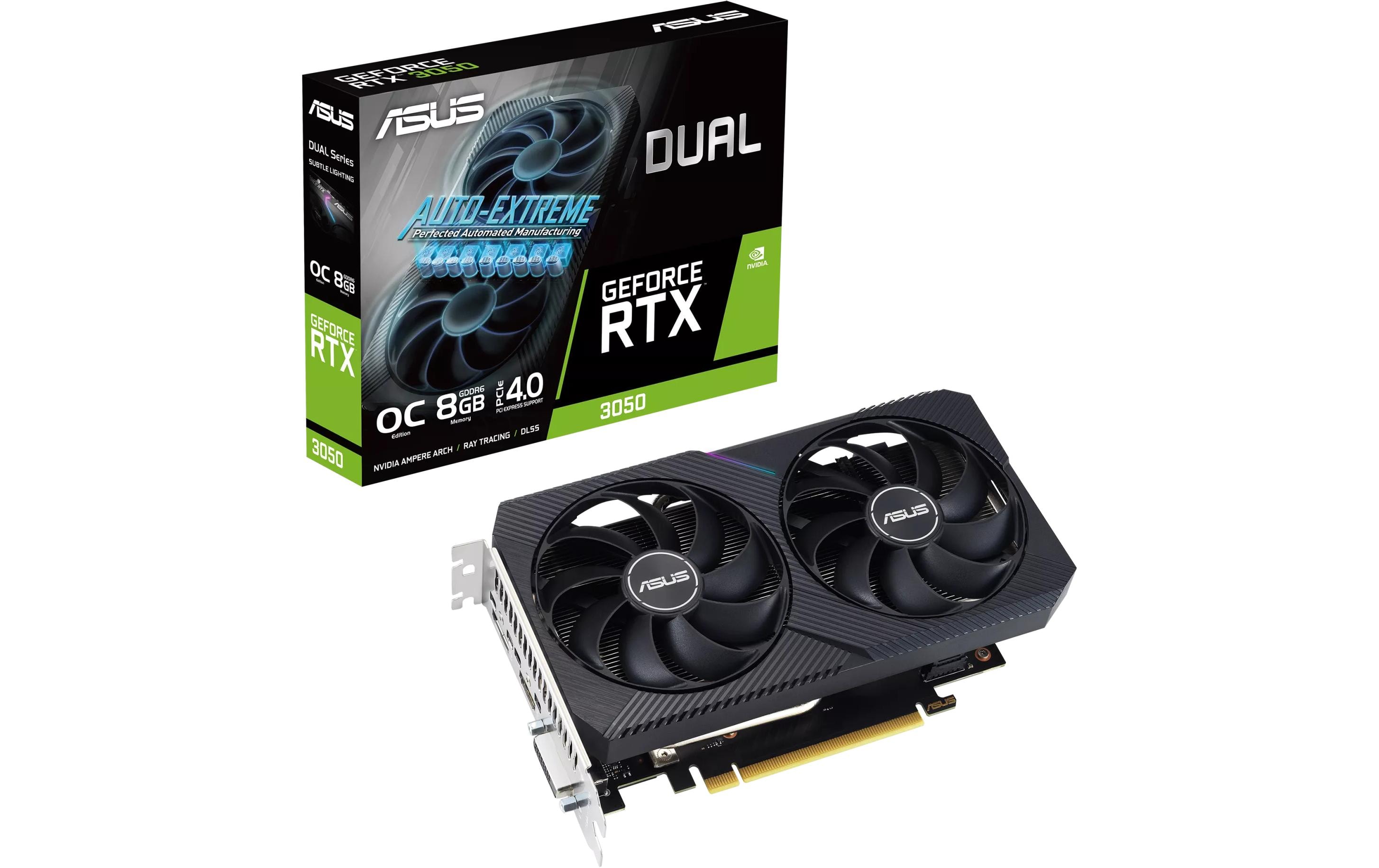 ASUS Grafikkarte Dual GeForce RTX 3050 V2 OC Edition 8 GB ASUS Grafikkarte Dual GeForce RTX 3050 V2 OC Edition 8 GB