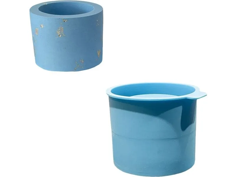 Jesmonite Giessform Becher rund, Ø 8.3 cm, Blau