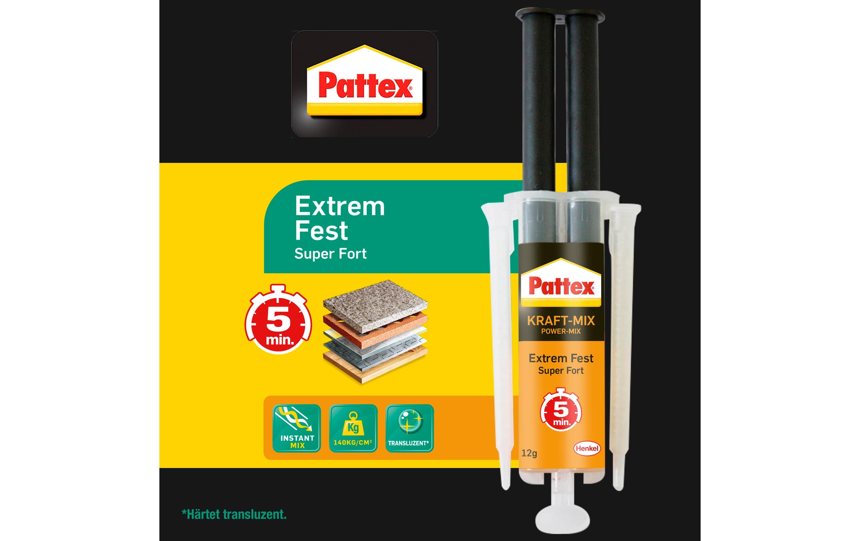 Pattex Klebstoff Kraft-Mix Extrem Fest 1 x 12 g