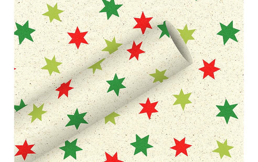 Braun + Company Weihnachtspapier Weihnachten, Stern
