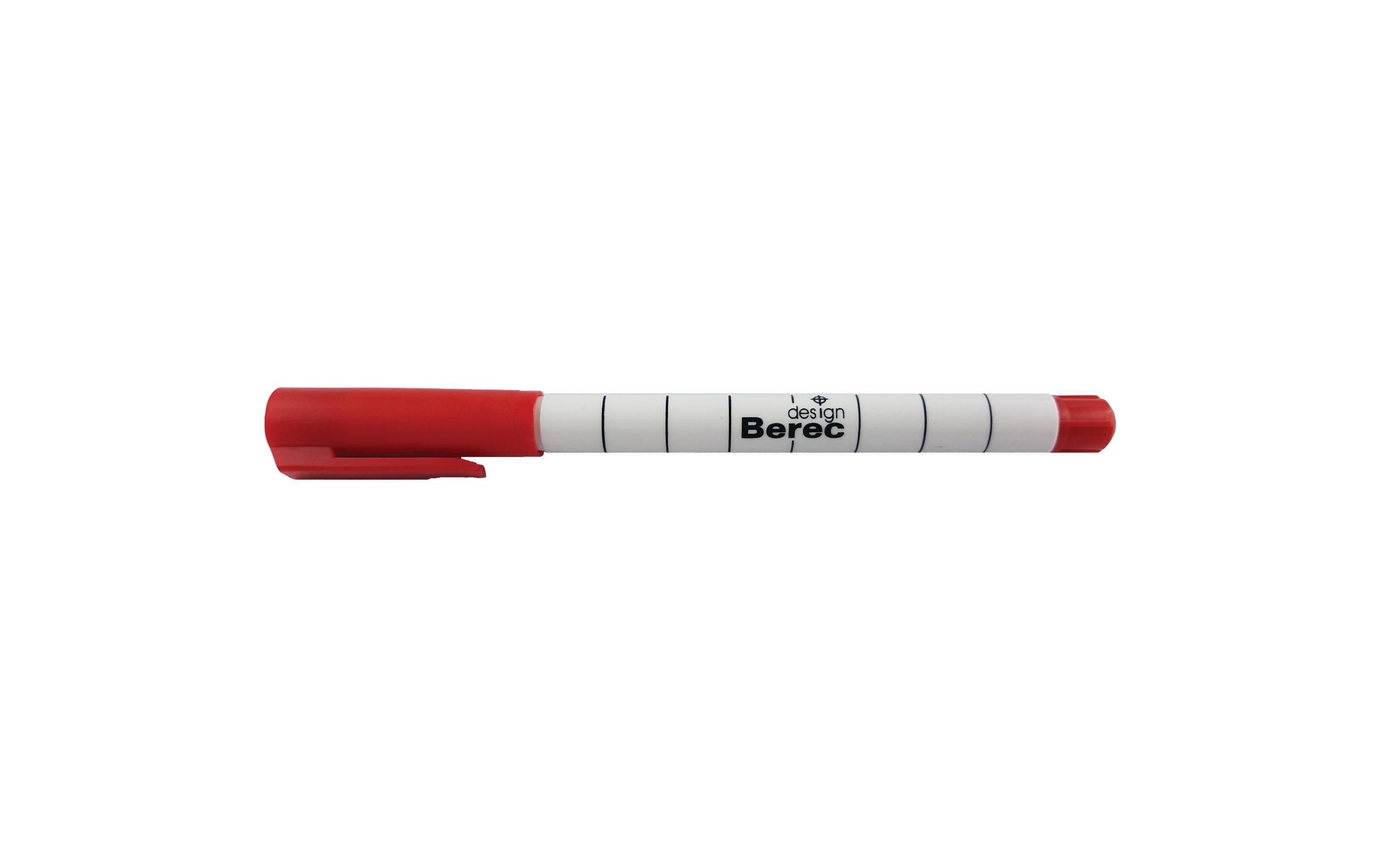 Berec Whiteboard-Marker Schmal Rot