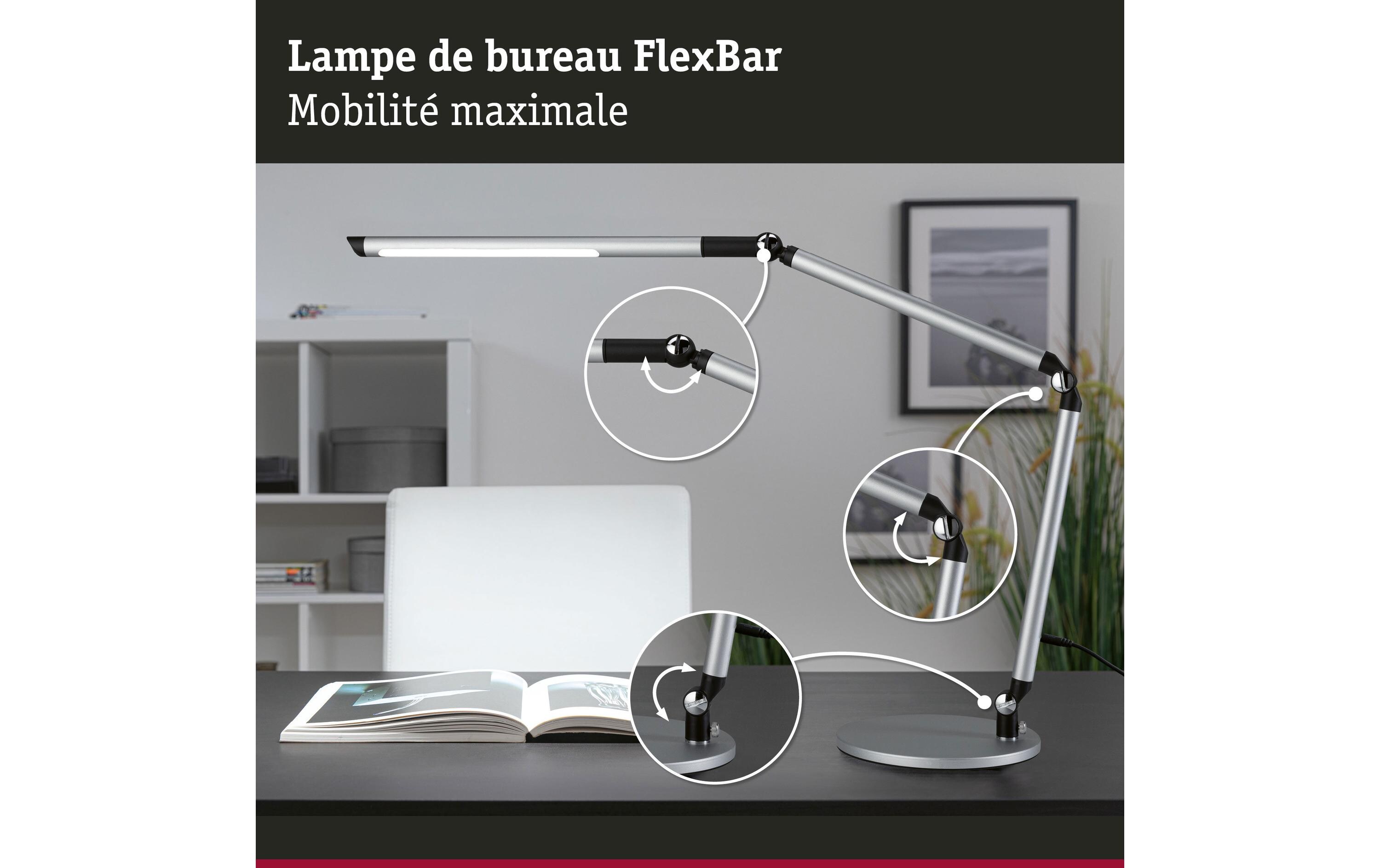 Paulmann Schreibtischleuchte LED 3-Step-Dim Silber Paulmann Schreibtischleuchte LED 3-Step-Dim Silber