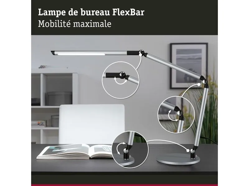 Paulmann Schreibtischleuchte LED 3-Step-Dim Silber