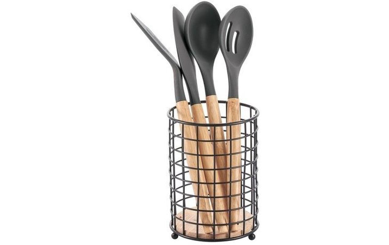 MSV Küchenutensilienhalter Elie Nature/Schwarz