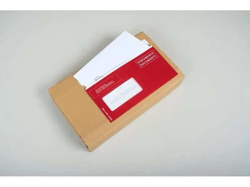 ELCO Dokumententasche aus Papier C5/6 Fenster links, 250 Stück ELCO Dokumententasche aus Papier C5/6 Fenster links, 250 Stück