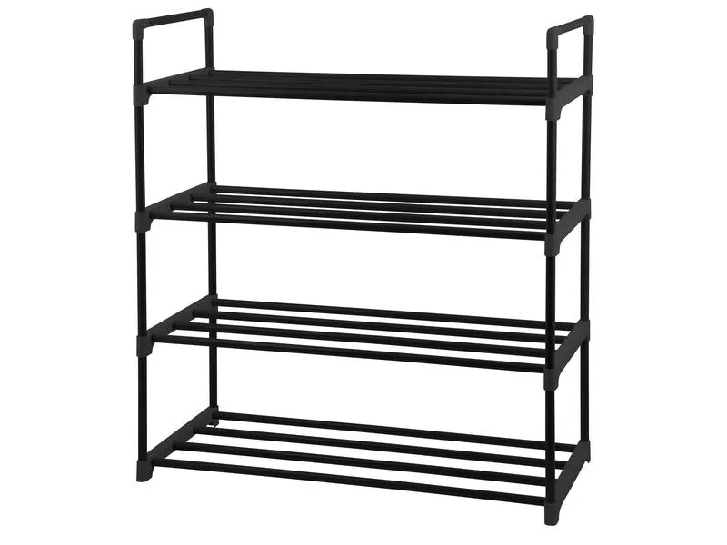 Schou Schuhregal 65 x 29 x 74 cm, Schwarz Schou Schuhregal 65 x 29 x 74 cm, Schwarz