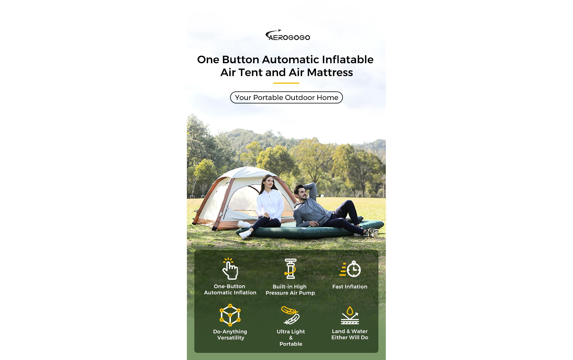 Aerogogo Luftmatratze GM2 70 x 200 cm