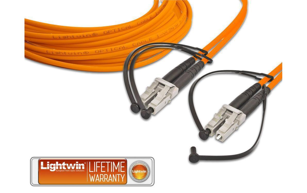 Lightwin LWL-Patchkabel LC-LC, Multimode, OM2, 1 m Lightwin LWL-Patchkabel LC-LC, Multimode, OM2, 1 m