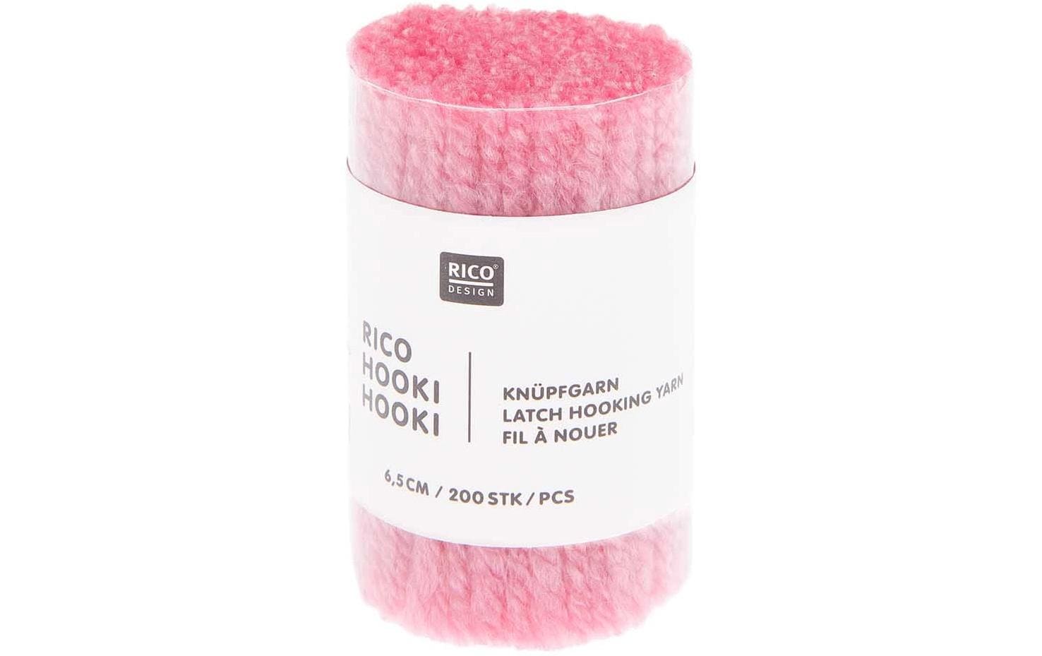 Rico Design Hooki Knüpfgarn Dunkelrosa
